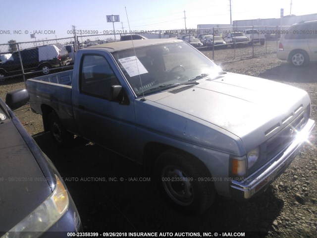 1N6SD11S4LC318030 - 1990 NISSAN D21 SHORT BED BLUE photo 1