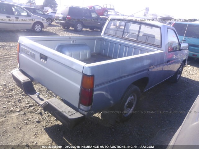 1N6SD11S4LC318030 - 1990 NISSAN D21 SHORT BED BLUE photo 4
