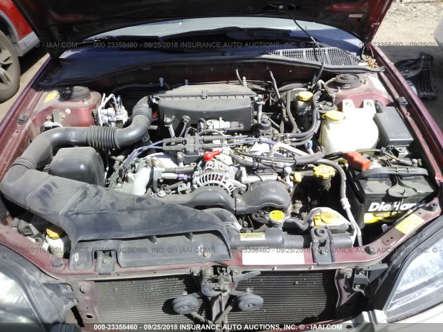 4S3BH675537605634 - 2003 SUBARU LEGACY OUTBACK AWP 红色 照片 10