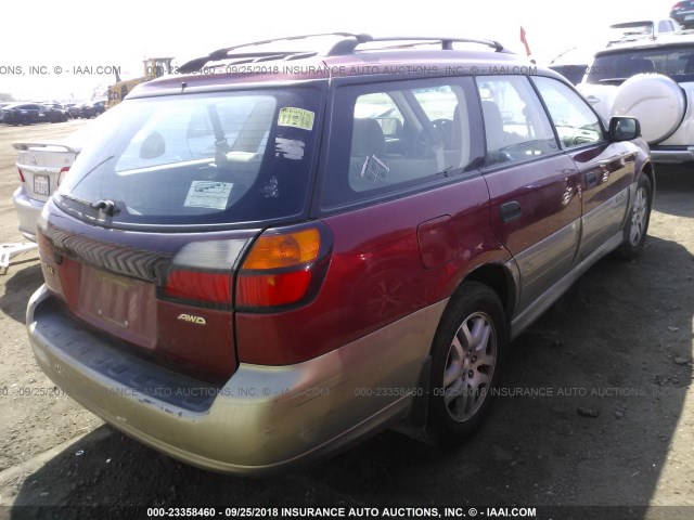 4S3BH675537605634 - 2003 SUBARU LEGACY OUTBACK AWP 红色 照片 4