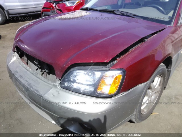 4S3BH675537605634 - 2003 SUBARU LEGACY OUTBACK AWP 红色 照片 6