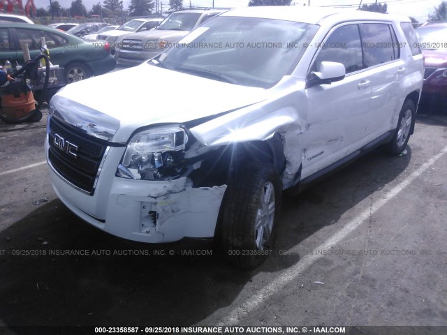 2GKALMEK7F6212086 - 2015 GMC TERRAIN SLE WHITE photo 6