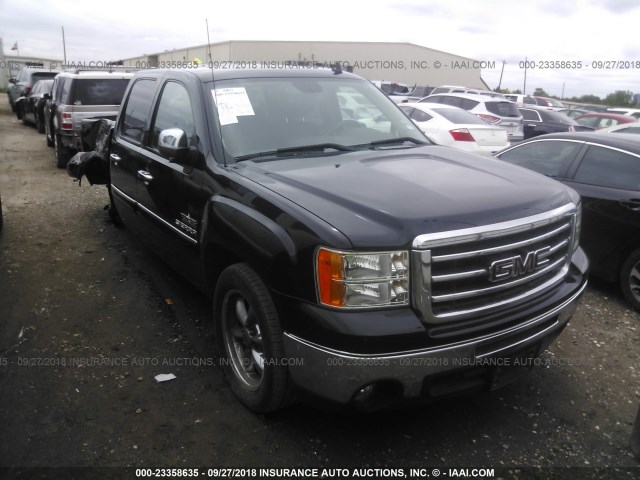 3GTP1VE0XCG160999 - 2012 GMC SIERRA C1500 SLE BLACK photo 1