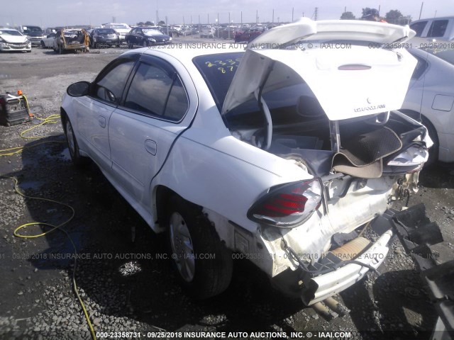 1G2NE52E95M140100 - 2005 PONTIAC GRAND AM SE WHITE photo 3