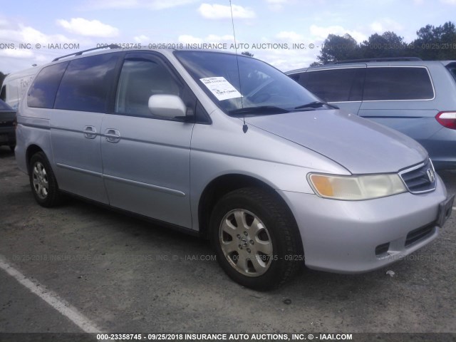 5FNRL18042B057282 - 2002 HONDA ODYSSEY EXL SILVER photo 1