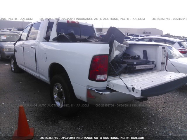 3C6TD4DL5CG173520 - 2012 DODGE RAM 2500 SLT WHITE photo 3