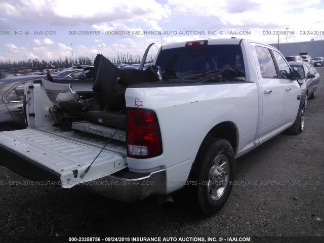 3C6TD4DL5CG173520 - 2012 DODGE RAM 2500 SLT WHITE photo 4