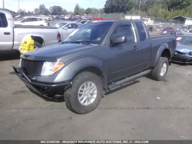 1N6AD06W98C441251 - 2008 NISSAN FRONTIER KING CAB LE/SE/OFF ROAD GRAY photo 2