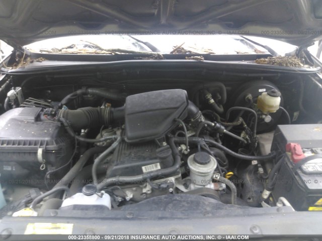 5TFTX4CN5BX008032 - 2011 TOYOTA TACOMA ACCESS CAB ყავისფერი ფოტო 10