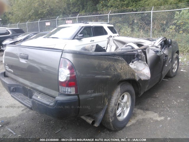 5TFTX4CN5BX008032 - 2011 TOYOTA TACOMA ACCESS CAB BROWN photo 4