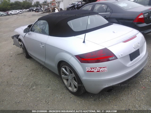 TRUSFAFK1B1025367 - 2011 AUDI TT PREMIUM GRAY photo 3