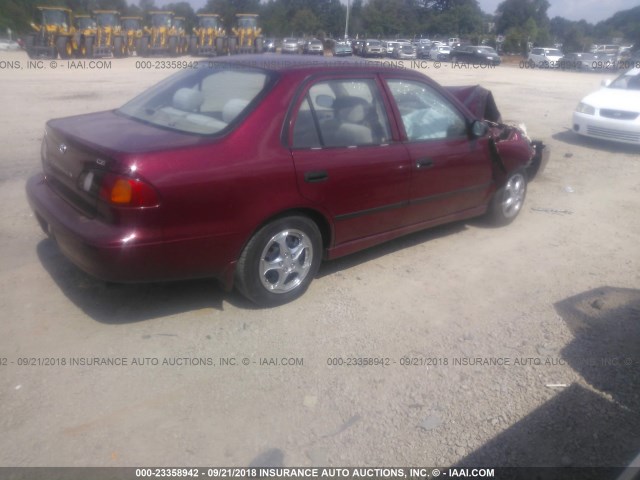 2T1BR12E5YC333230 - 2000 TOYOTA COROLLA VE/CE/LE 红色 照片 4
