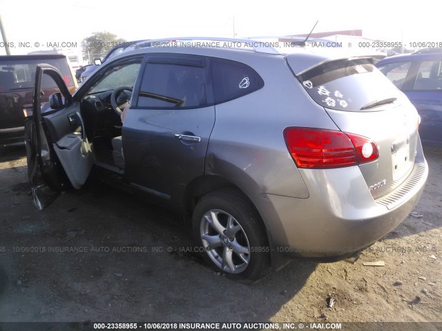 JN8AS5MTXBW560483 - 2011 NISSAN ROGUE S/SV/KROM GRAY photo 3