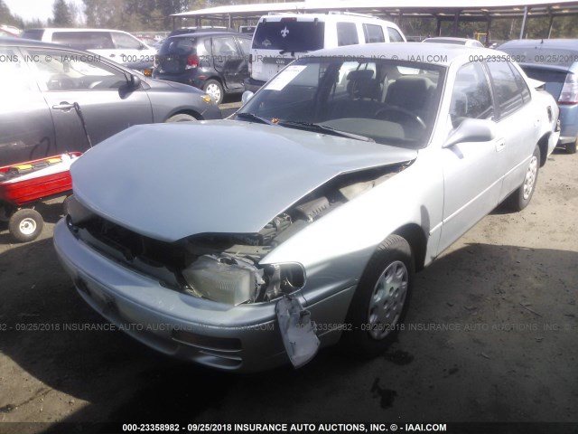 4T1BG12K4TU779808 - 1996 TOYOTA CAMRY DX/LE/XLE Light Blue photo 2