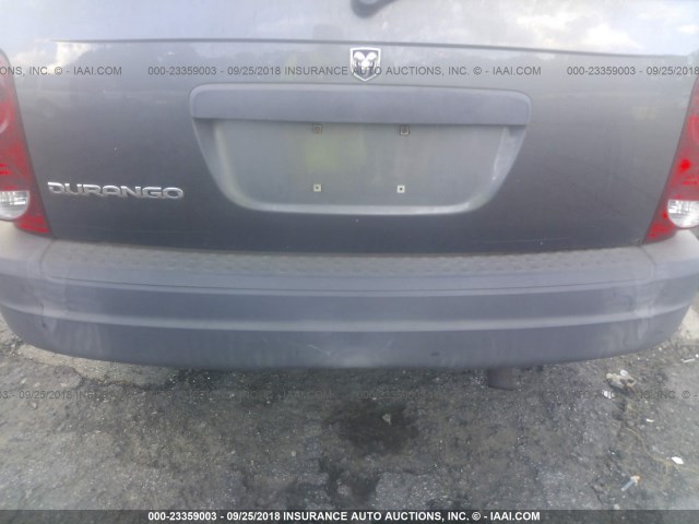 1D4HB38N44F109839 - 2004 DODGE DURANGO ST GRAY photo 6