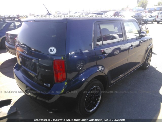 JTLKE50E581055119 - 2008 TOYOTA SCION XB ლურჯი ფოტო 4