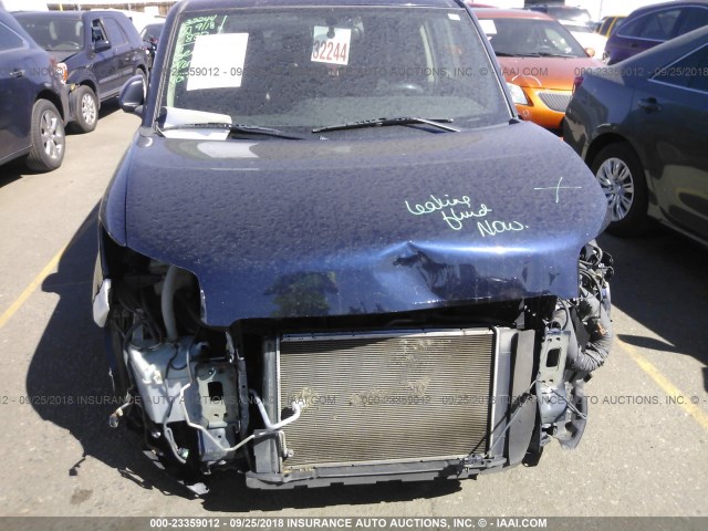 JTLKE50E581055119 - 2008 TOYOTA SCION XB ლურჯი ფოტო 6