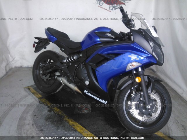 JKAEXEE19DDA11381 - 2013 KAWASAKI EX650 E BLUE photo 1