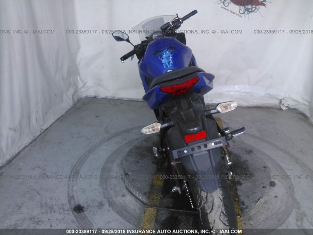 JKAEXEE19DDA11381 - 2013 KAWASAKI EX650 E BLUE photo 6