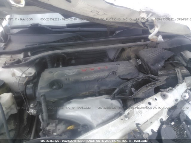 4T1BE32K34U363753 - 2004 TOYOTA CAMRY LE/XLE/SE WHITE photo 10