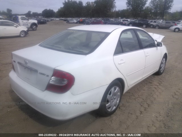 4T1BE32K34U363753 - 2004 TOYOTA CAMRY LE/XLE/SE WHITE photo 4