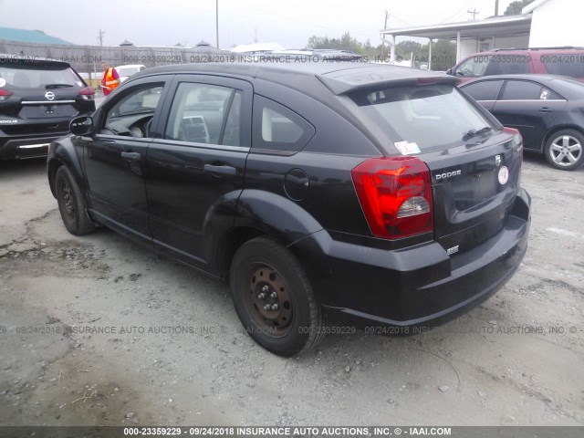 1B3HB28A79D179652 - 2009 DODGE CALIBER SE BLACK photo 3