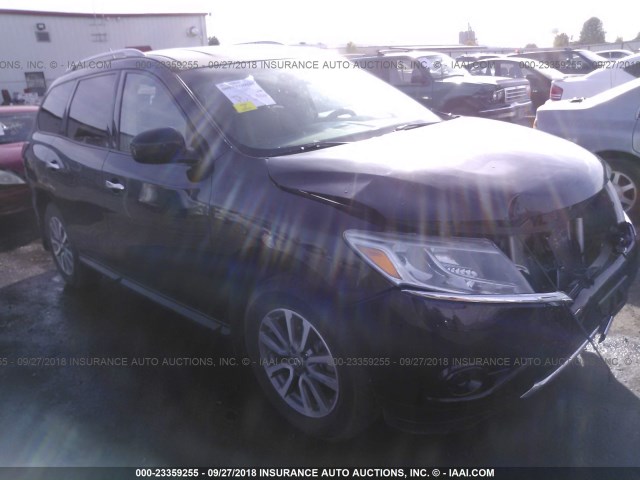 5N1AR2MM0DC643581 - 2013 NISSAN PATHFINDER S/SV/SL/PLATINUM BLACK photo 1