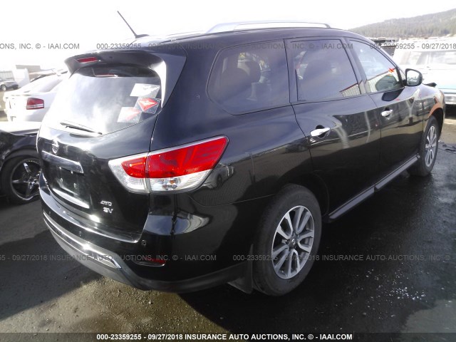 5N1AR2MM0DC643581 - 2013 NISSAN PATHFINDER S/SV/SL/PLATINUM BLACK photo 4