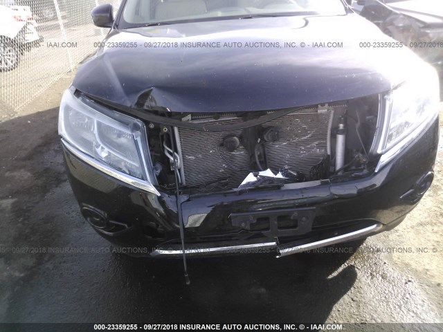 5N1AR2MM0DC643581 - 2013 NISSAN PATHFINDER S/SV/SL/PLATINUM BLACK photo 6