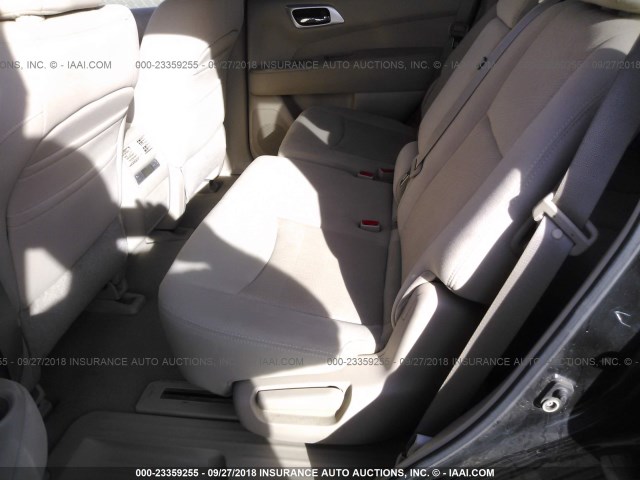 5N1AR2MM0DC643581 - 2013 NISSAN PATHFINDER S/SV/SL/PLATINUM BLACK photo 8