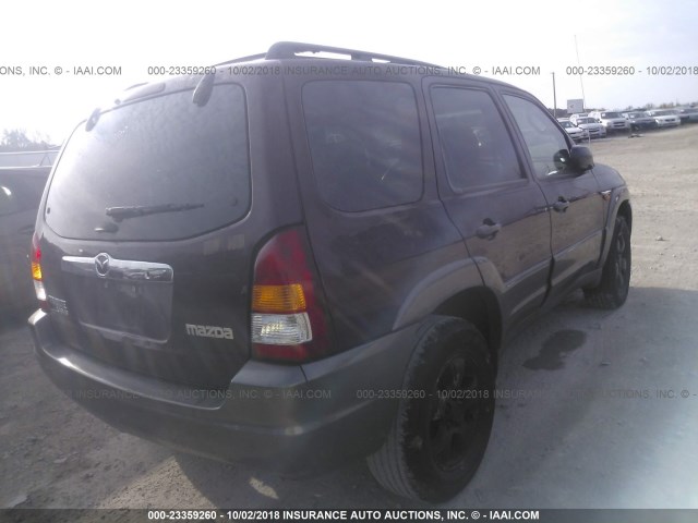 4F2YU09142KM16868 - 2002 MAZDA TRIBUTE LX/ES 栗色 照片 4