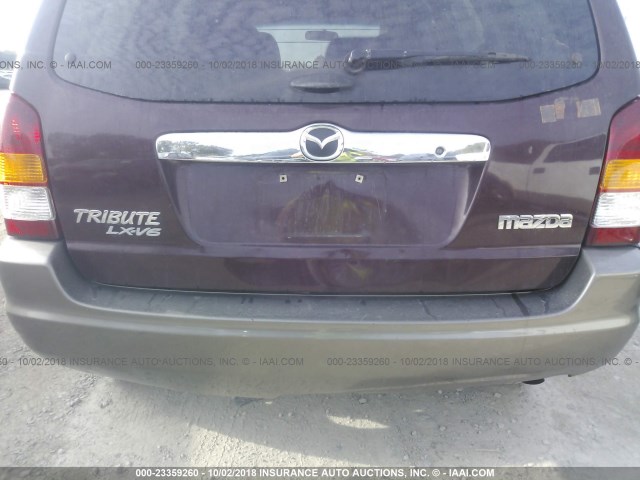 4F2YU09142KM16868 - 2002 MAZDA TRIBUTE LX/ES 栗色 照片 6