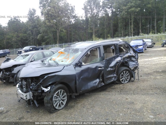 5N1AR2MN7EC609275 - 2014 NISSAN PATHFINDER S/SV/SL/PLATINUM GRAY photo 2