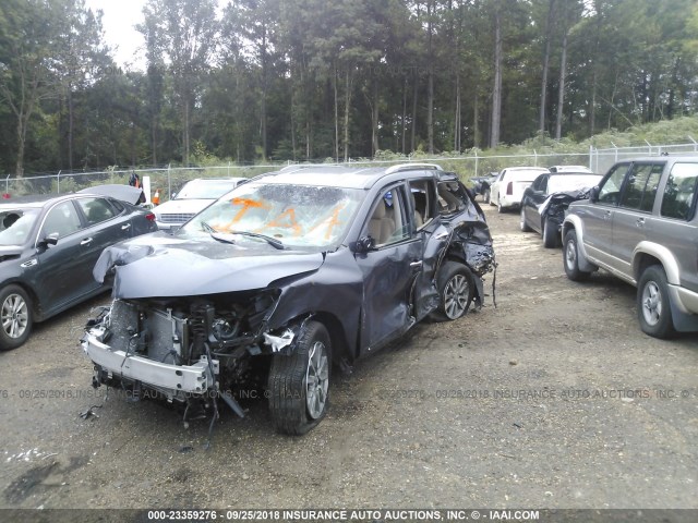 5N1AR2MN7EC609275 - 2014 NISSAN PATHFINDER S/SV/SL/PLATINUM GRAY photo 6