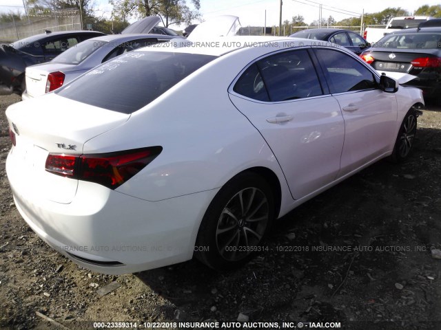 19UUB2F35GA008738 - 2016 ACURA TLX WHITE photo 4