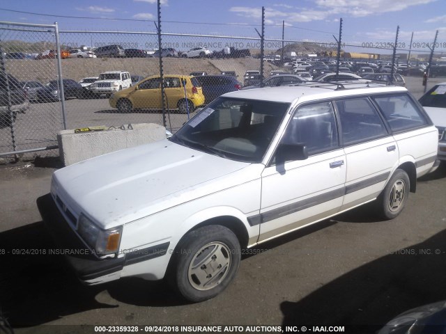 JF2AN53B0JE424655 - 1988 SUBARU GL 4WD WHITE photo 2