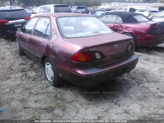 1NXBR12E0XZ165915 - 1999 TOYOTA COROLLA VE/CE/LE MAROON photo 3