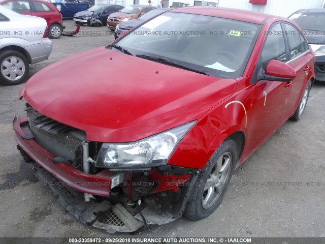 1G1PE5SB7G7135644 - 2016 CHEVROLET CRUZE LIMITED LT RED photo 2