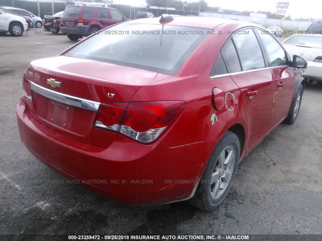 1G1PE5SB7G7135644 - 2016 CHEVROLET CRUZE LIMITED LT RED photo 4