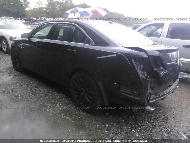 1FAHP2F85DG193627 - 2013 FORD TAURUS LIMITED BLACK photo 3