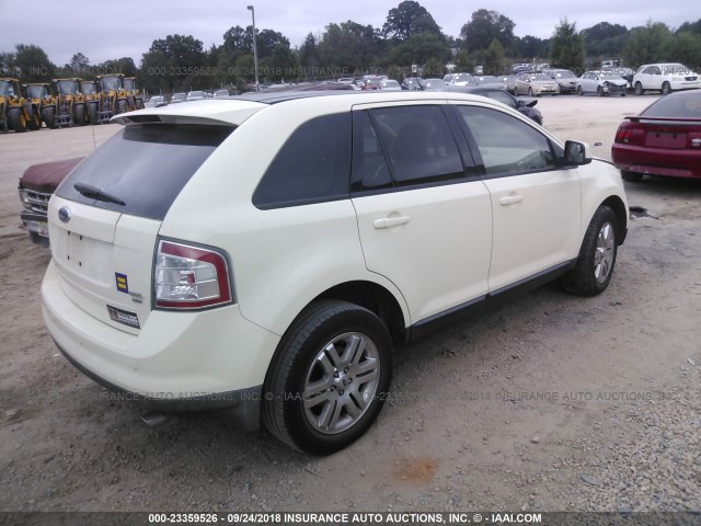 2FMDK49C37BB48308 - 2007 FORD EDGE SEL PLUS WHITE photo 4