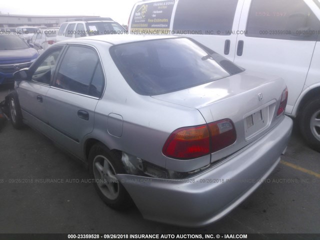 2HGEJ6670XH553944 - 1999 HONDA CIVIC LX Gümüş foto 3