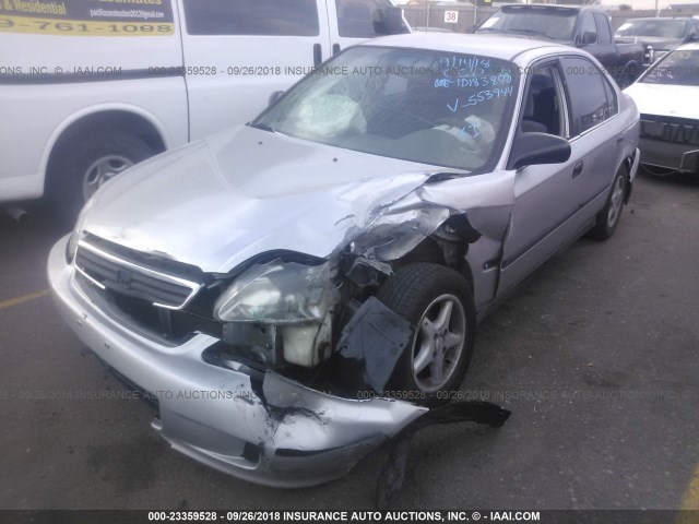 2HGEJ6670XH553944 - 1999 HONDA CIVIC LX Gümüş foto 6