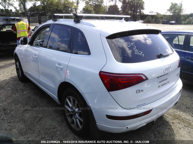 WA1LFAFP0CA043882 - 2012 AUDI Q5 PREMIUM PLUS WHITE photo 3