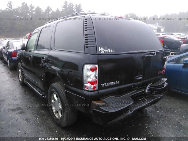 1GKEK63UX2J291111 - 2002 GMC DENALI BLACK photo 3