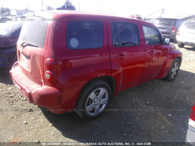 3GNDA13D38S642551 - 2008 CHEVROLET HHR LS წითელი ფოტო 4
