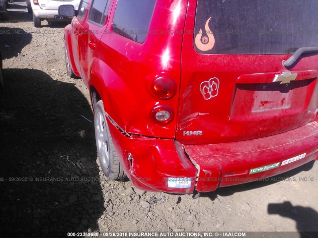 3GNDA13D38S642551 - 2008 CHEVROLET HHR LS წითელი ფოტო 6