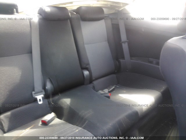 JTKDE167580261187 - 2008 TOYOTA SCION TC 白色 照片 8