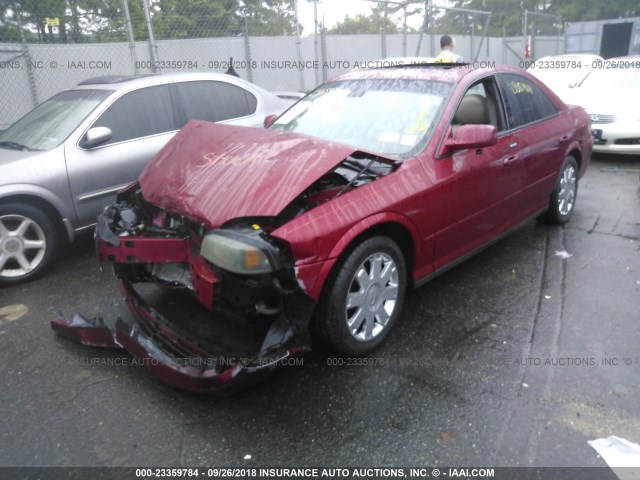 1LNHM87A33Y677064 - 2003 LINCOLN LS RED photo 2