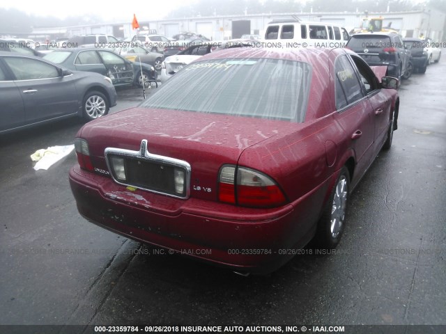 1LNHM87A33Y677064 - 2003 LINCOLN LS RED photo 4